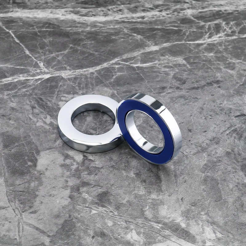 VGOL 6Pcs Basin Faucet Base Ring Chromed Plastic Mounting Ring