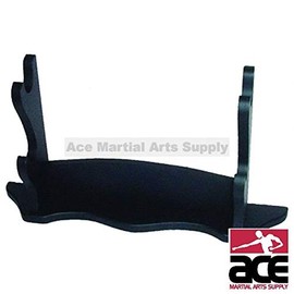 Ace Martial Arts Supply Sword, Weapon Display Stand, Table Top, Wall Mount (Table Top Style B, 2 Tier)