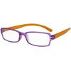 I NEED YOU Lesebrille Hangover / +2.50 Dioptrien/Lila-Orange, 1er Pack