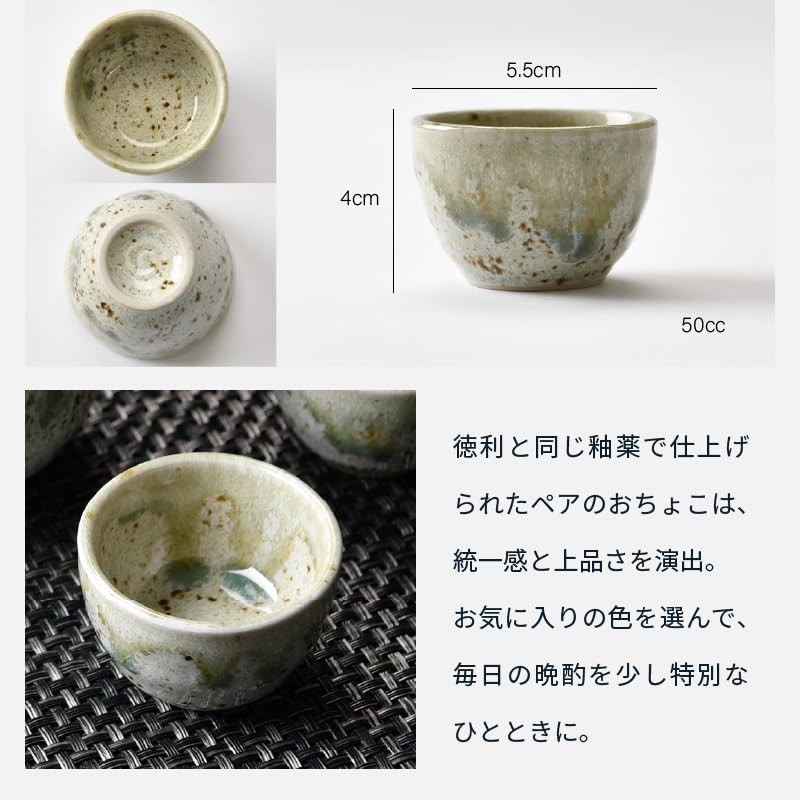 Setomonohonpo Stylish Sake Bottle Set with 10 Colors to Choose