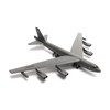 NUOTIE 1/200 Scale B-52 Stratofortress Long-Range Subsonic Jet-Powered Strategic Bomber