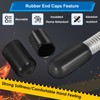 smseace 40pcs Rubber End Caps - 4 Sizes (1/8", "1/4",