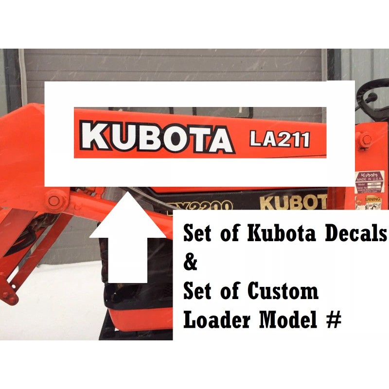KUBOTA Loader Sticker Kit - L BX B series TRACTOR