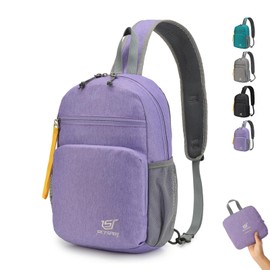 SKYSPER One Strap Backpack Sling Crossbody Bag - Lightweight Chest Shoulder Cross Body Bag Travel Hiking Casual Daypack for Women Men