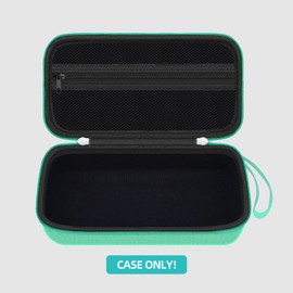 HESPLUS Carrying Case for Portable Handheld Inhaler Nebulizer Machine for Adults, Asthma Inhaler Travel Case, Inhaler Spacer Bag with Mesh Pocket for Saline Solution,Cable, Green (Case Only)