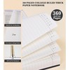 Spiral Notebook Journal, 360 Pages College Ruled Notebooks, Lined Thick