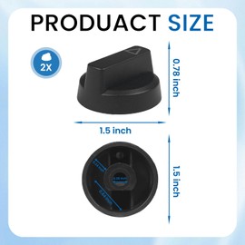 NBPLUS Replacement Knob for Luxe Bidet Neo 120 & Neo 185, Durable Bidet Toilet Parts with Symbols, Easy Install Black