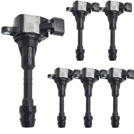 UF349 Ignition Coil Pack 224488J115 Set of 6 fit for Nissan Frontier 2005-2019,Pathfinder 2006-2012,Xterra 2005-2015,NV3500 2012-2019,350Z 2003-2006&Infiniti 2001-2008&Suzuki 2009-2012 3.5L 4.0L V6