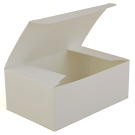 Southern Champion Tray 2717 Paperboard White Snack Carry-Out Box, Tuck Top, 7" Length x 4-1/2" Width x 2-3/4" Height (Case of 500)