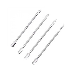 Cuticle Nipper & Cuticle Pusher Set | Sharp Precision Cuticle Trimmer | Double-Ended Cuticle Remover Tools for Nail Care, Manicure & Pedicure, Toenails, and Dead Skin Removal (Titanium Blue)