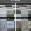 PANGUSHAN 100% Cotton Quilt Set King Size, Patchwork Plaid King