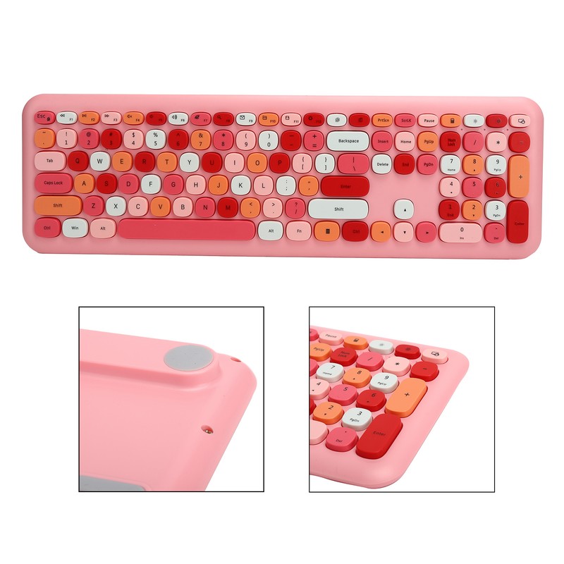Wireless Keyboard Mouse Set 2.4G Wireless 110 Keys Keyboard Mouse