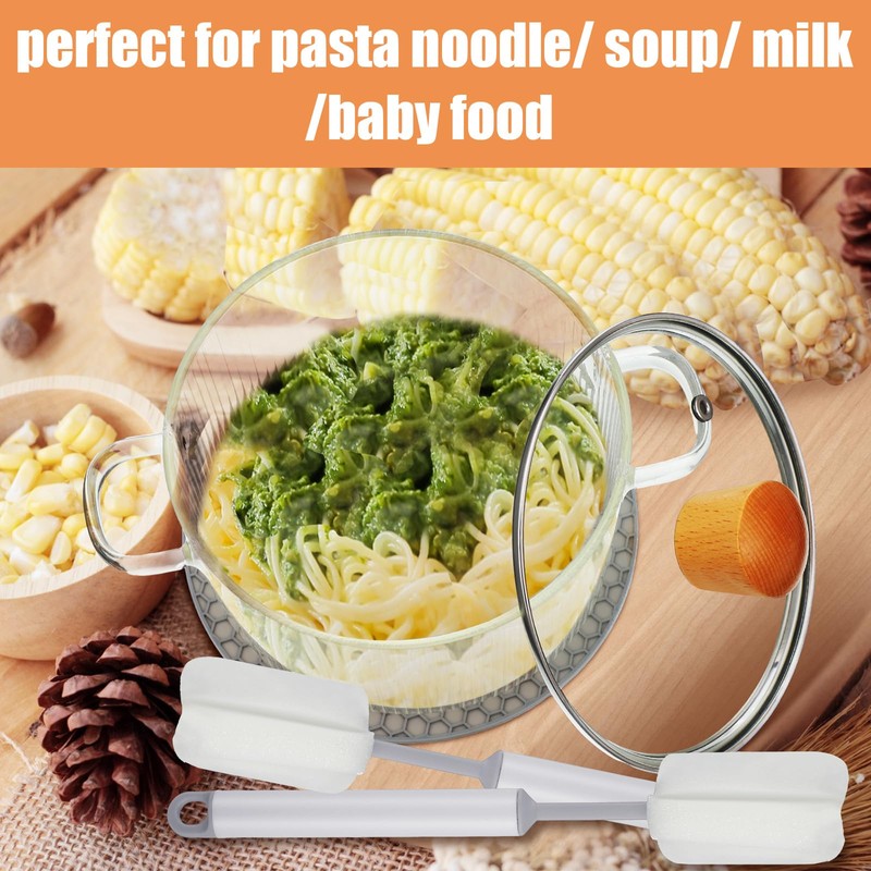 Tioncy 2 Pcs Clear Glass Pots for Cooking on Stove