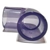 Clear PVC Pipe Fitting (bluish tint): 90 Degree Elbow, Schedule