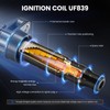 4-Pack UF839 Ignition Coils Compatible with Jeep Cherokee 2019-2020/Cherokee 2018-2019,
