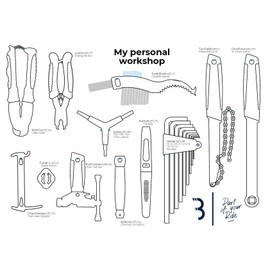 BBB Cycling Bicycle MaxiFold BTL-141L Bicycle Repair Tool Kit Mini Set Multifunctional 18-in-1 Foldable Multitool Aluminium, Black, L