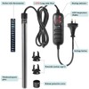 PYPABL Mini Submersible Aquarium Heater, 25W 50W 100W Small Heater