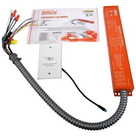 BillDa Emergency LED Driver -20W Output- 90-Min Backup | 100-347V Input, 170V DC Output, UL924 Listed | CA Title 20 Compliant & Self-Diagnostic with Li-Ion Battery | for LED Panels Downlights Tubes