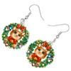 Cute Christmas Cat Earrings Dangle For Women Girls Charm Decoration