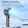 TONTRU Portable Handheld Fan with Ice Cooling Mode, 5200mAh Rechargeable