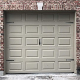 DURA-LIFT Ultra-Life Light Magnetic Decorative Carriage-Style Garage Door Accent Trim Hardware (Four 14.75" Hinges, Two 9" Handles)