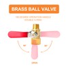 GASHER 10PCS 1/4 Inch Brass Mini Ball Valve Shut Off