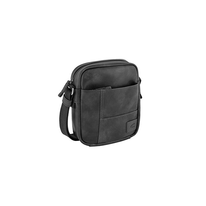camel active Laos Herren Umhängetasche Crossbody Bag Klein Schwarz