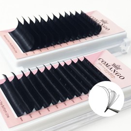 Mega Volume Lash Extensions 0.03-0.10mm C D DD Curl 8-25mm Length Easy Fan Volume Lashes Self Fanning Eyelash Extensions 2D-20D