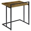 Antique Nutmeg Rectangular Snack Table - Modern Side Table for