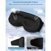Mixiba Bluetooth Sleep Mask with 3D Contoured Cup