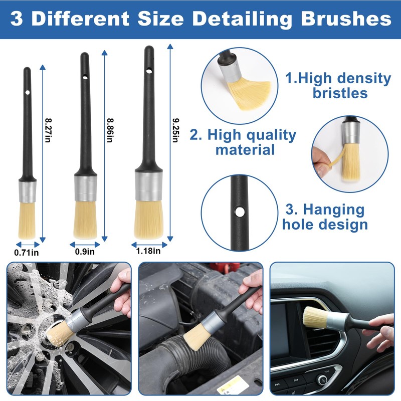 Viewsun Windshield Cleaner Tool, 13Pcs Car Interior Cleaning Kit, Car