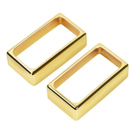 Banworks Open Brass Humbucker Pickup Covers O-Shaped Humbucker Frame Ring for Electric Guitar Pack of 2 JT/SYQG-08 Golden