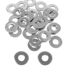 Runseaway 60PCS M5 Flat Washer Stainless Steel Sealing Ring, Inner Diameter 5mm, Outer Diameter 12mm, Thickness 1mm