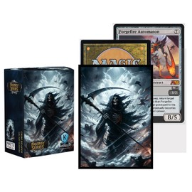 Katomula 100 PCS MTG Card Sleeves with Inner Sleeves - Art Matte, Fit Standard Size Cards - Grim Reaper