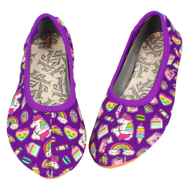 Beck Girls Candy Gymnastics Shoes, purple