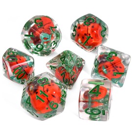 OriCraft Beetle Dice DND Dice Set Dungeons and Dragons Polyhedral Role Playing Gaming Dices Beetle Amber D20 Dice
