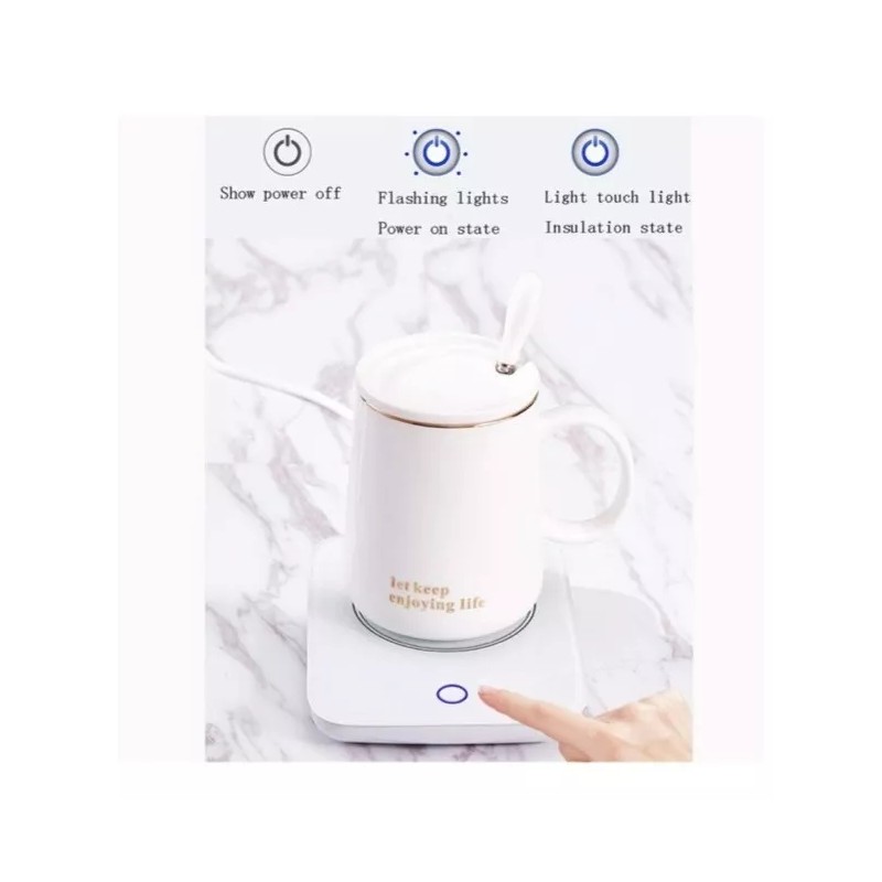 Molin Taza Con Base Calentadora Para Café O Té