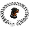 Esenlong Dog Chain Collars Silver Dog Chain 15mm Wide Cuban