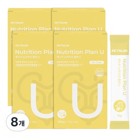 Petnuri Cat Nutrition Plan U 15p, 180g, 8 pieces, kidney / 펫누리 고양이 뉴트리션플랜 U 15p, 180g, 8개, 신장
