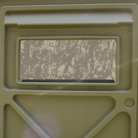 Hunting Blind Window Camo - See Through CoverTech HD Window Camo – 24” x 59” - Tan Bark
