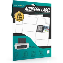 Address Labels 2”x4” Shipping Labels Mailing for Printer Printable Sticker Labels White Matte for Office, Home (100 Sheets, 10-UP)