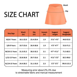 BIG ELEPHANT Girls Butterfly Shorts Crossover 2-in-1 Athletic Dance Skorts with Pockets, Kids Flowy Skirts