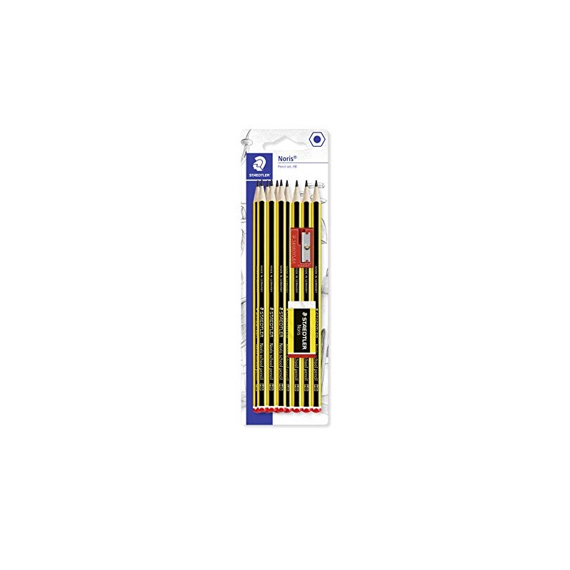 Staedtler Noris HB Pencil, Eraser & Sharpener Set