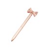 NEO+ Quality metal bow ballpoint pen in rose gold. Stylish