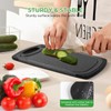 Romon Schneidebrett Kunststoff, 2 Stücke Schneidebretter Rutschfeste Griffe Cutting board,