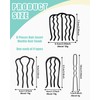 UYRVAPE Pack of 8 Hair Comb for Cliping, Metal, 4
