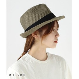 Regnuu Men's Foldable Straw Hat, Linu, Thin Knitting, Poly Braid Hat, Women's, Osaka, Store, Large Size, Spring, Summer, Spring and Summer, Camel, 56.0 cm