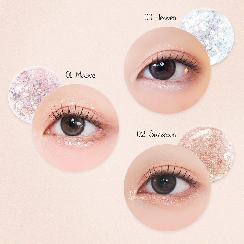 Dear.A Glitter Eyeshadow Glitter Shadow 1.4g Korean Cosmetics (02 Sunbeam)