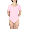Aquarti Girls Leotard Short Sleeve Ballet Leotard Light Pink Size