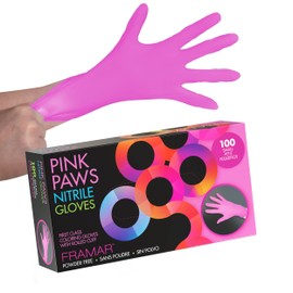 FRAMAR FRAMAR Pink Gloves Disposable Latex Free – Pink Nitrile Gloves Small, Disposable Gloves Small, Rubber Gloves Disposable, Esthetician Supplies, Mechanic gloves Disposable, Guantes Desechables 100 Pk